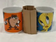1998 Gibson Set Of 2 Avon Looney Tunes Coffee Mugs Tweety & Taz Vintage NIB