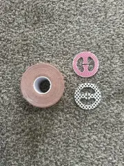 Boob Tape Breast Lifting Shape & Racerback Bra Strap Holder Clips (2) Nude Roll