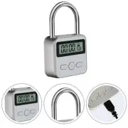Timing Padlock Metal Timer Lock 99 Hours Max Digital Electronic Home Security