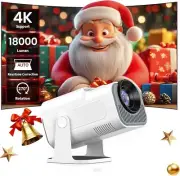 Portable Projector 4K 1080P Full HD with Android 11, Projectors WiFi 6 BT 5.0