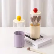 Adjustable Makeup Brush Strorage with Lid Cosmetic Brush Holder Organiser