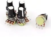 Aexit New (Potentiometer) 5pcs 250K OHM 3 Terminal Linear Taper Rotary Volume B Type (26ry690qf47) Potentiometer Pot