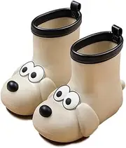 [DYZANOROKY] 150-200 Rain Boots, Kids, Boys, Girls, Boys, Rain Shoes, Children, Junior Shoes, Anti-Slip, Cute, Dog Pattern, Waterproof, Rain Gear, Rainy Season, Kindergarten Commute, School Commute to