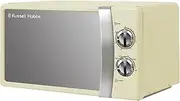 Russell Hobbs RHMM701C 17 Litre 700 W Cream Solo Manual Microwave with 5 Power Levels, Ringer & Timer, Defrost Setting, Easy Clean