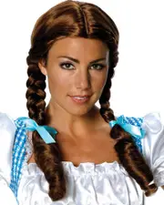 Wizard of Oz Dorothy Brown Plaited Wig