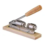 Pecan Nut Cracker Tool with Wooden Handle and Base for Kitchen Walnut Nut Plier