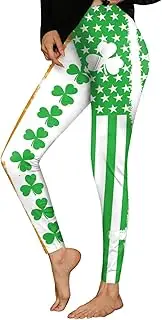 [ALIREVERIE] Women's St. Patrick's Shamrock Stretchy Leggings