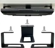 (3) Laptop Holder Under Desk Laptop Mount Organizer Rack Storage Shelf, Add O...