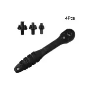 Innovative Ratchet Device Chuck Key Wrench Compatible with Various For Drills