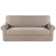 2 Pieces Style Stretch Sofa Cover Couch Cover Slip Cover Small Jacquard Soft