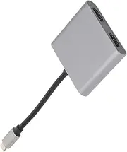 USB C to HDMI Adapter, Type C to HDMI Converter Dual Monitor Adapter USB C to Dual HDMI Adapter 4 in 1 4K 5 Gbps 60W
