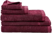 MyHouse Riley Bamboo Cotton Towel Collection - Plum - Bath Sheet
