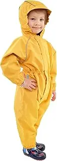 [JAN & JUL] Kids Water-Proof Fleece-Lined Rain Suit One-Piece Hooded