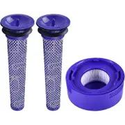 Promotion 3 Pack Pre And Post Motor Filter Replacement For Dyson V8 And V7 Cordless Vacuum Cleaner Filter Set, Family Pack SZRH