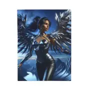 Velveteen Plush Blanket Steel Winged Huntress Digital Art