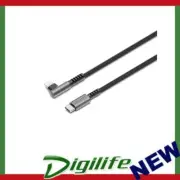 Cygnett Unite Right-Angle Lightning to USB C Cable (1M) - Black (CY5102PCCCL)