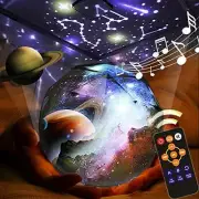 Star Projector Night Light LED Starry Sky Infant Sleep Lamp Home Xmas Gift Kids