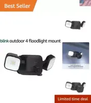 Outdoor Floodlight Mount with Smart Motion-Sensor Capabilities – 2-Year Battery