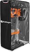 Benchtop Drill Press Cover,Suitability Drill Press Cover for Most Table 12-Inch Drill Press on the Market,Side with Transparent PVC Design,Black