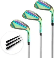 T WINSOLOGY Golf Sand Wedges Set, 50/54/58 Degree Wedges Golf Clubs for Men and Women, Pitching Wedges for Right Hand, Golf Gift