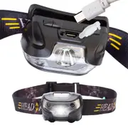 LED Head Torch USB Rechargeable Headlight Lamp CE Camping Induction Headlamp