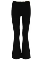 Alexander Wang Chain-embellished Wool-blend Trousers - Black - M (UK12 / M) M (UK12 / M)