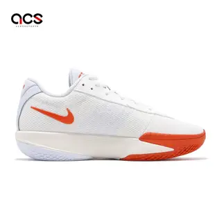 Nike 籃球鞋 Air Zoom G.T. Cut Academy EP 白 橘 銀 男鞋 氣墊 FB2598-101