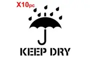 KEEP DRY UMBRELLA Large shipping label adhesive warning mailing sticky sticker 61x49mm