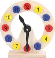 Abaodam 1 Set Educational Wooden Sorting Clock for Numbers Learning Clock Safe Plaything for Develops Imagination Math Skills Boys