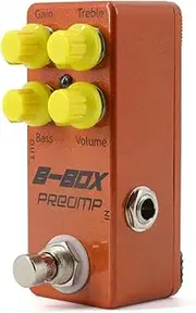 Oimzzr Screamer Guitar Effect Pedal Overdrive Effect Guitar Pedal Truss Bypass (Mini-Screamer Overdrive) Orange