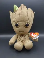 Marvel's Guardians of the Galaxy, TY Beanie Babies 7" Baby Groot Plush Doll