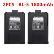 2pcs Original BaoFeng UV-5R walkie talkie Battery 1800mah 7.4V Li-ion BL-5 UV5R