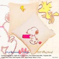 在飛比找蝦皮購物優惠-日本西川 史努比Snoopy & Woodstock 刺繡抱
