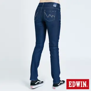 EDWIN 迦績 EJ3超彈中直筒牛仔褲(原藍磨)-女款