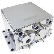Aeroflow Dual EFI Pump Surge Tank - Polished Use With AF49-1014 Fuel Pump, AF77-3244