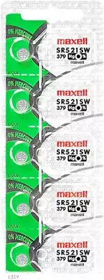 20 Maxell 379 SR521SW V379/ R521 Silver Oxide Watch Batteries Exp. 2028 FREESHIP