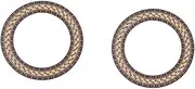 GOOHOCHY 2pcs Guitar Sound Hole Rosette Decals Guitar Decals Inlay 90.5mm Curved Strips