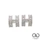【C&C】簡約時尚微鑲鑽H型耳環(金色/銀色)_E-CC-A067