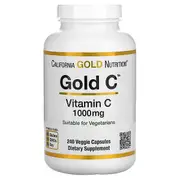 California Gold Nutrition, Gold C, USP Grade Vitamin C, 1,000 mg, 240 Veggie Capsules