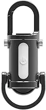 Portable Rechargeable Keyring Torch with Super Bright LED Alloy Pocket Torches Led Super Bright Torch Keyrings for Women, Black