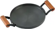 Aluminum Alloy Braiser Multifunction Induction Cooking Fry Pan with Dual Handles Cookwares for Commercial Home Kitchen (24cm)
