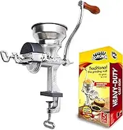 Corona Low Hopper Grain Mill, Manual Corn, Rice, Soybeans, Pepper, Chickpeas, Cast Iron Wheat Grinder for Domestic Use