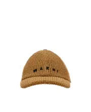 Round crown baseball cap S Brown
