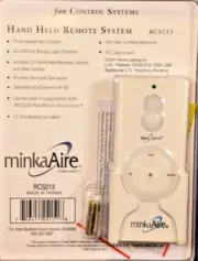 Minka Aire AireControl Handheld Remote System Fan Control RCS213 NOS