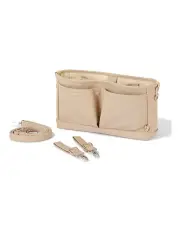 [OiOi] Signature Vegan Leather Pram Caddy in Oat Dimple