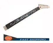 22 Fret Guitar Neck 24.75inch Mahogany Rosewood Fretboard Dragon Inlay Bolt On