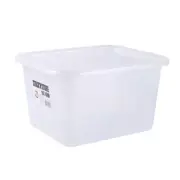 10x 15L Clear Plastic Storage Box Stackable Container Organizer Kitchen Wardrobe