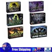 One Night Ultimate Werewolf/Deluxe/Alien/Super Villains/Vampire/Daybreak Game