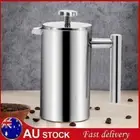1L Double Wall Stainless Steel French Press Coffee Maker Pot Plunger Filter AU