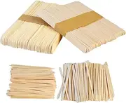 Yolyoo 400pcs Wooden Wax Sticks Wax Spatulas Wax Applicator Craft Sticks for Hair Eyebrow Removal, 4 Style